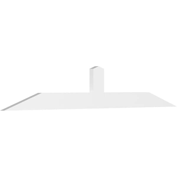 Ekena Millwork Portland Architectural Grade PVC Gable Bracket, 96"W x 16"H x 2"D x 6"F, 4/12 Pitch GBP096X16X0206POR00 - main